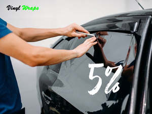 Vehicle Tint: 5% 50CM x 3M Black, Car Window Tint With Install Tools Included