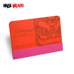 Squeegees: 4 Inch Kunaisi Orange Lion, Felt Edged Squeegee