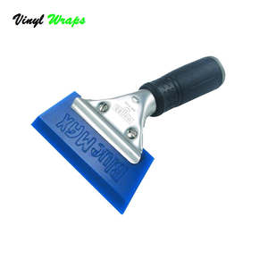 Squeegees: 5 Inch Blue Max Window Tint Squeegee With Handle