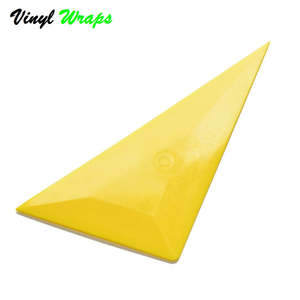 Squeegees: Tri Edge 5 Inch Yellow Go Corner Hard Squeegee