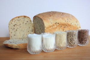 Products: Three Seeds Sourdough Bread