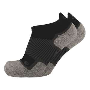Socks: WIDE No Show Wellness Performance Sock (WP4+) - Black