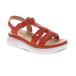 Scholl Memory Cushion: Rush Sandal - Tangerine