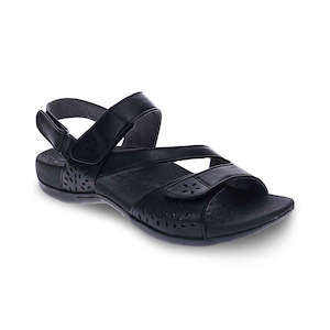 Scholl Best Sellers: Amber Backstrap Sandal - Black