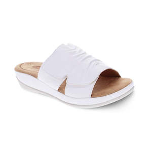 Scholl Best Sellers: Cora Slide Sandal - White
