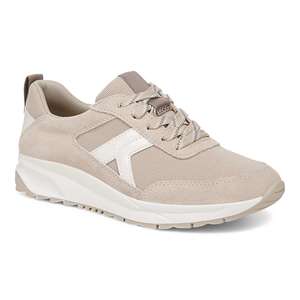 Naturalizer: Shay Jogger Lace Up Sneaker - White/Beige