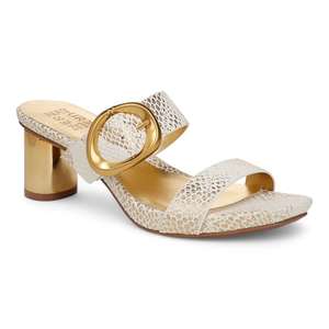 Naturalizer: Ida Dress Sandal - White/Gold Snake
