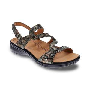 Revere Best Sellers: Miami Adjustable Sandal - Peacock Python
