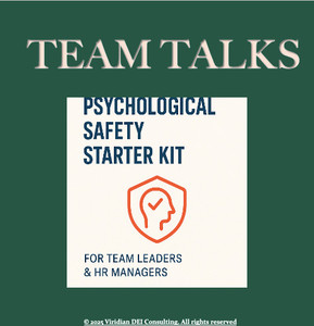 Products: Team Talks: Psychological Safety Starter Kit Viridian DEI