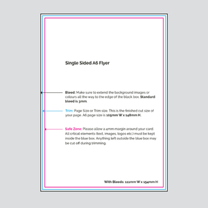 Products: Single Sided A6 Flyers