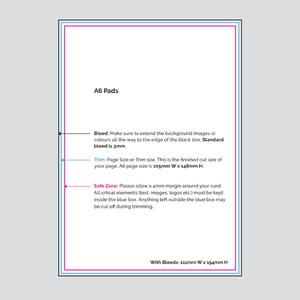 Products: A6 Pads