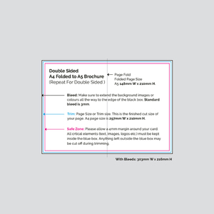 Products: A4 folded to A5 Brochures