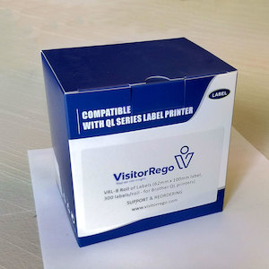 Products: Brother compatible labels (100 x 62mm 300 per roll) - VisitorRego