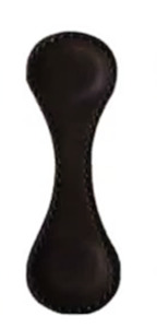 Products: Leather fold over clip Black - Jamka Visors