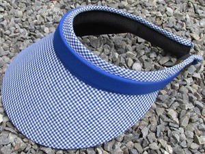 Products: 135 Gingham Royal Slip-on Visor - Jamka Visors