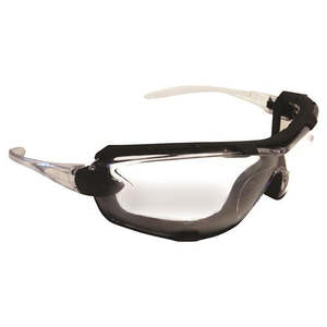 Eye Protection: AMBUSH FOAM BOUND SAFETY GLASSES- Optional Arms or Head Strap