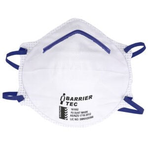 Respiratory Gear: P2 DUST MASKS DISPOSABLE - 20 Box, Lightweight, Non Toxic