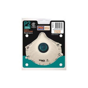 Respiratory Gear: P2 DUST MASK WITH VALVE AND CARBON FILTER,  Protects Against Organic Vapours and Mechanically and Thermally Generated Particles