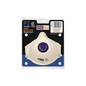Respiratory Gear: P2 DUST MASK WITH VALUE - Protects Against Toxic Particles, Valve Allows for Easy Breathing and less Heat Buildup