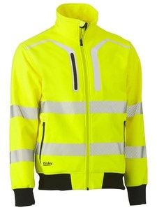 Jackets 1: Taped Hi Vis Soft Shell Bomber Jacket