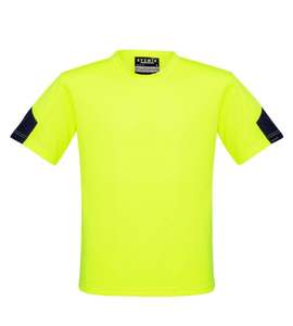 T Shirts And Singlets: MENS HI VIS SQUAD TEE SHIRT - Polyester midweight, breathable and comfortable