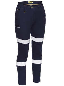 WOMENS STRETCH WORK PANTS, - Cotton | Reflective Tape, Stretch for Comfort