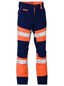 BISLEY HI VIS WORK PANTS - Reflective Tape |