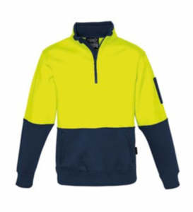 HI-VIS SWEATSHIRT - Unisex | Half-Zip | Polyester