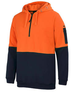 Sweatshirts And Hoodies: HALF ZIP DAY HOODIE - Midweight