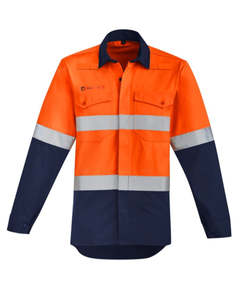 SZ FIRE RETARDANT, HI VIS WORKSHIRT, HRC/PPE 2 9.7Cal 250 gsm Antistatic
