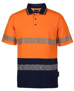 Polos: HI VIS JBS SHORT SLEEVE SEGMENTED TAPE POLO SHIRT