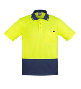 Polos: SZ HI VIS COMFORT BACK S/S POLO