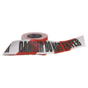 Barrier Equipment: Barricade Tape - 100M X 75mm Danger Do Not Enter Print