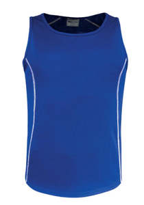 BOCINI SPORTS MENS SINGLET - Breezeway Polyester, with Anti bacterial factor