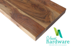 Soulful Character hardware to add more heart to your home: Artisan Solid Wood Shelf 600x275x35mm - Acacia