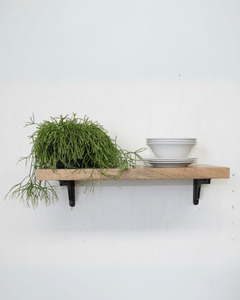 Iron Soul Glasgow Shelf Bracket - Black (205mm)