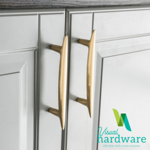 Soulful Character hardware to add more heart to your home: Swift Brass Pull Handle (2 sizes)
