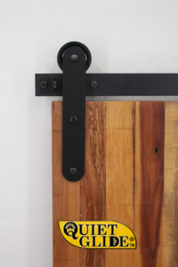 Soulful Character hardware to add more heart to your home: Quiet Glide Stick Strap Barn Door Hardware kit
