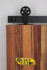 Soulful Character hardware to add more heart to your home: Quiet Glide Top Mount Barn Door Hardware Kit