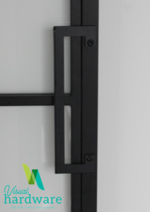 Soulful Character hardware to add more heart to your home: Industrial Chic Flat Square Handle