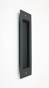 Soulful Character hardware to add more heart to your home: Rectangle Recess Pull Handle - Black (Two Sizes, Two Finishes)