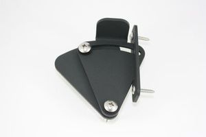 Soulful Character hardware to add more heart to your home: Tear Drop Barn Door Lock (Black and Stainless options)