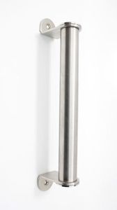 Stainless Steel: Pipe Handle - Stainless Steel - 214mm