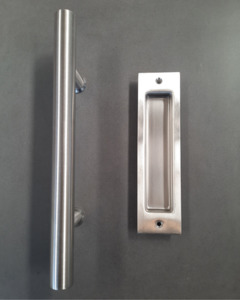 Stainless Steel: Urban Round Handle with Recess - 300mm - Stainless Steel
