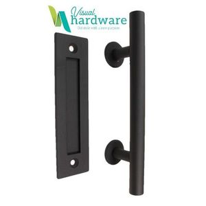 Soulful Character hardware to add more heart to your home: Round Pull Handle with Flush Handle - 300mm