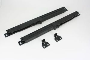 Soulful Character hardware to add more heart to your home: Softclose System for Flat Track Set (Black and Grey)