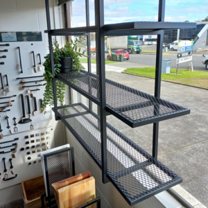 Soulful Character hardware to add more heart to your home: Steel Mesh Shelf (3 Sizes)