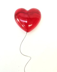 Products: Hearts Afloat - Red - Vitality Art Studio