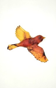 Products: Soaring Bird - Mustard Glass-Effect - Vitality Art Studio