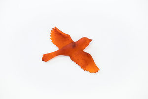 Products: Soaring Bird - Tangerine Glass-Effect - Vitality Art Studio
